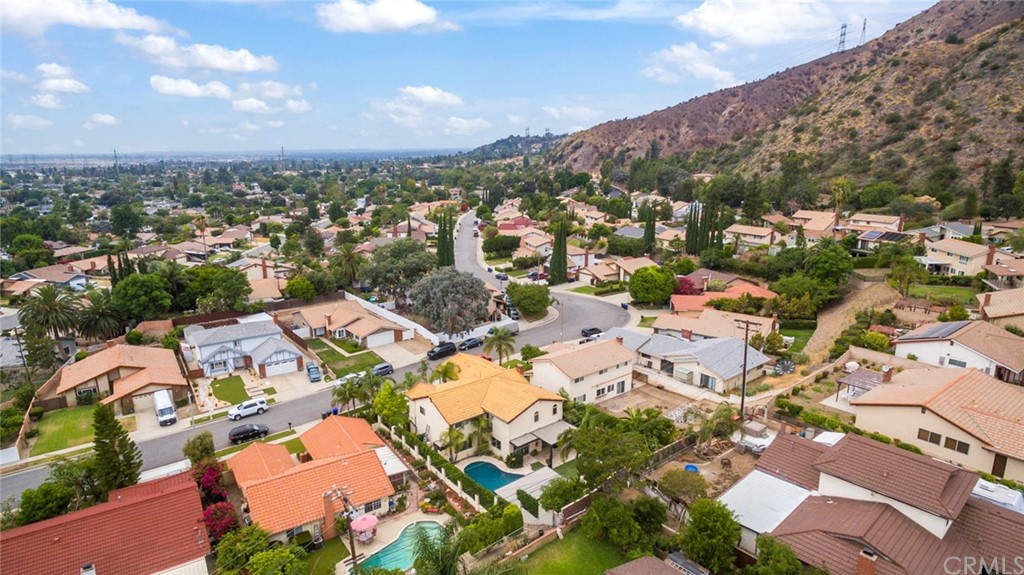 3403 Fallcreek Road Duarte, CA 91010 - Photo 67 of 69 an aerial view of a city with lots of residential buildings