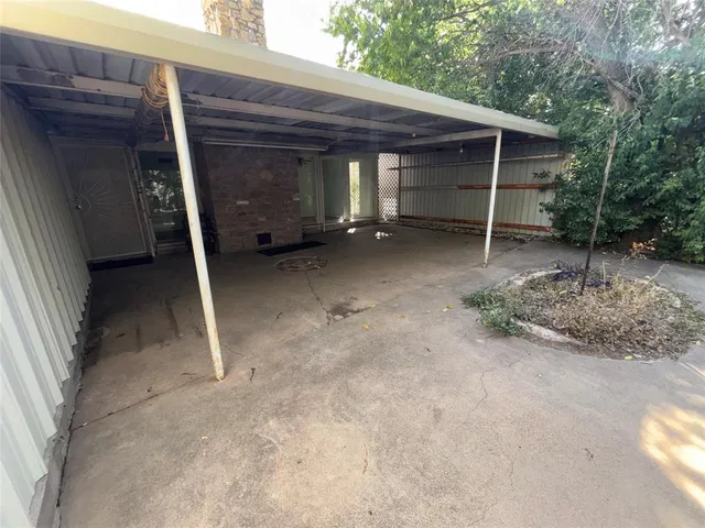 a view of wooden house