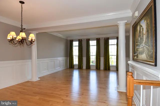 a view interior of the house with wooden floor