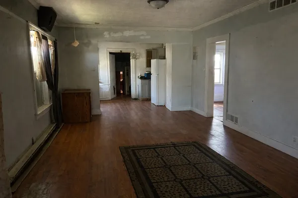 wooden floor in an empty room