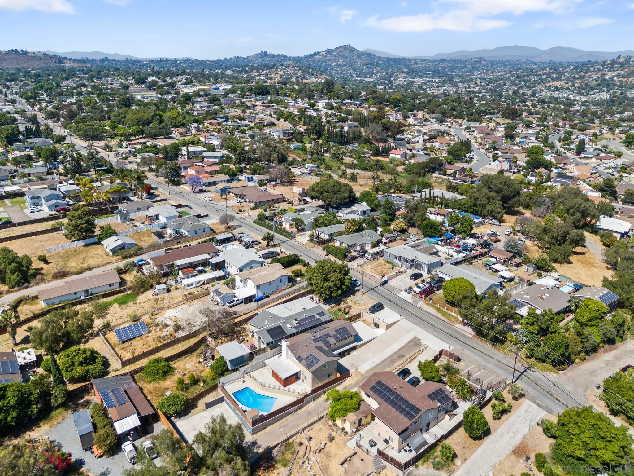 1908 Washington Street Lemon Grove, CA 91945 - Photo 54 of 54 an aerial view of a city with lots of residential buildings