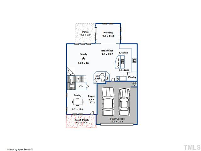 808 Pirouette Court Raleigh, NC 27606 - Photo 24 of 25 Great open floor plan with room for everybody. Interior Space/Layout