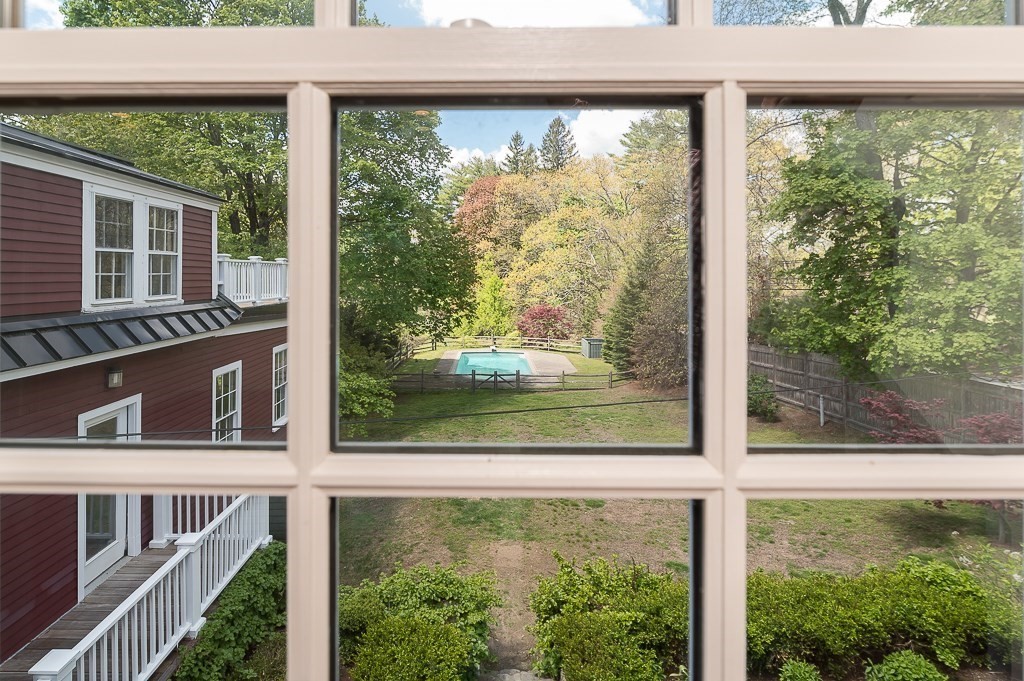 60 Walnut Road Wenham, MA 01984 - Photo 30 of 42 a view of a back yard from a window