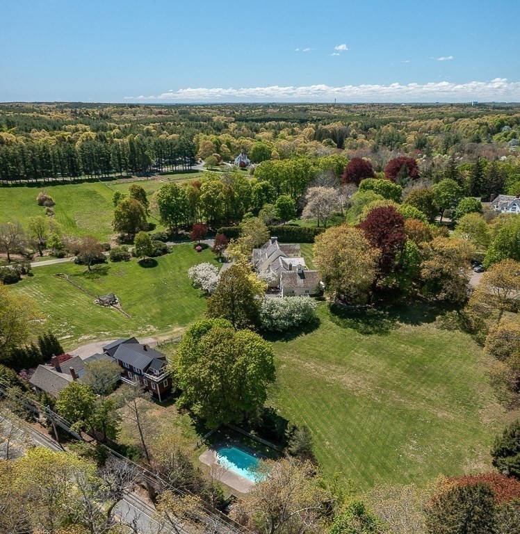 60 Walnut Road Wenham, MA 01984 - Photo 39 of 42 a view of a garden with a lake