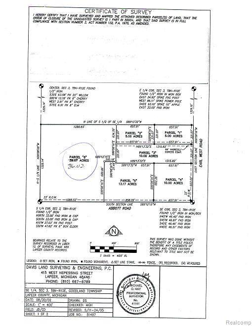 0 Abbott Road Imlay City, MI 48444 - Photo 1 of 1 Survey