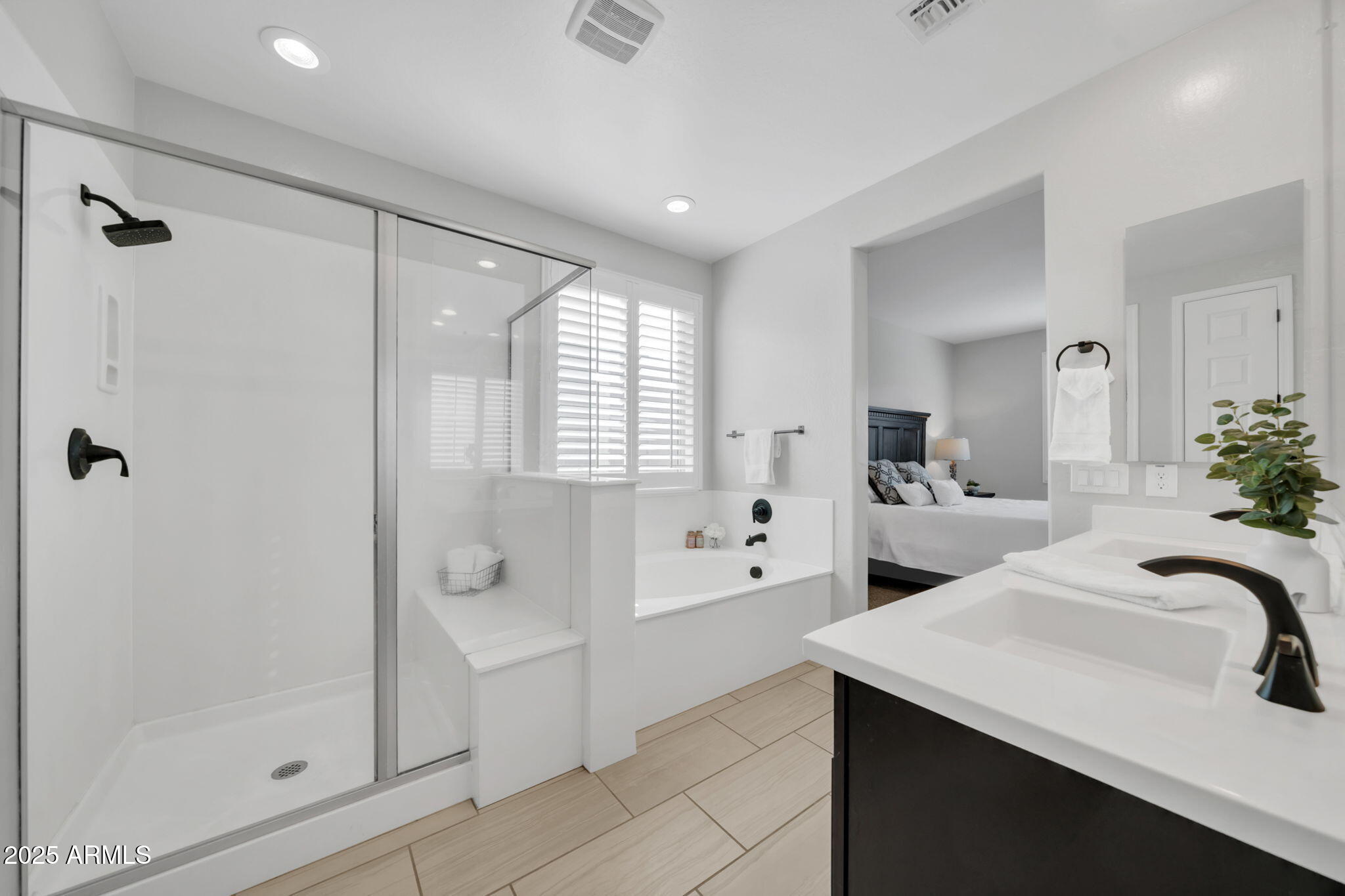 20159 Rosa Road Queen Creek, AZ 85142 - Photo 13 of 28 Large walk in shower and soaking tub!