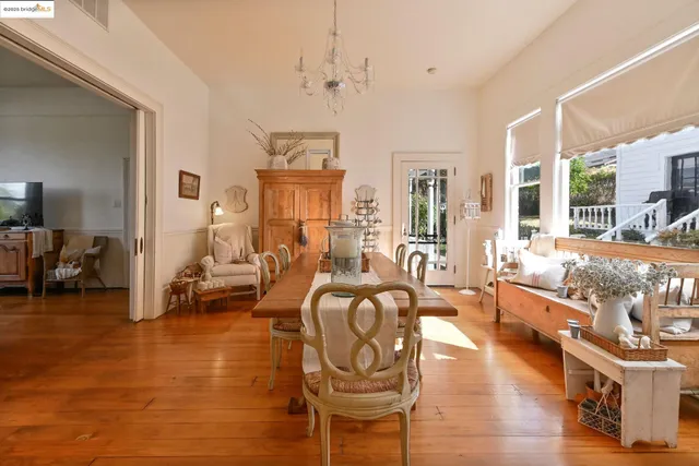 a kitchen with stainless steel appliances a refrigerator sink and wooden floor