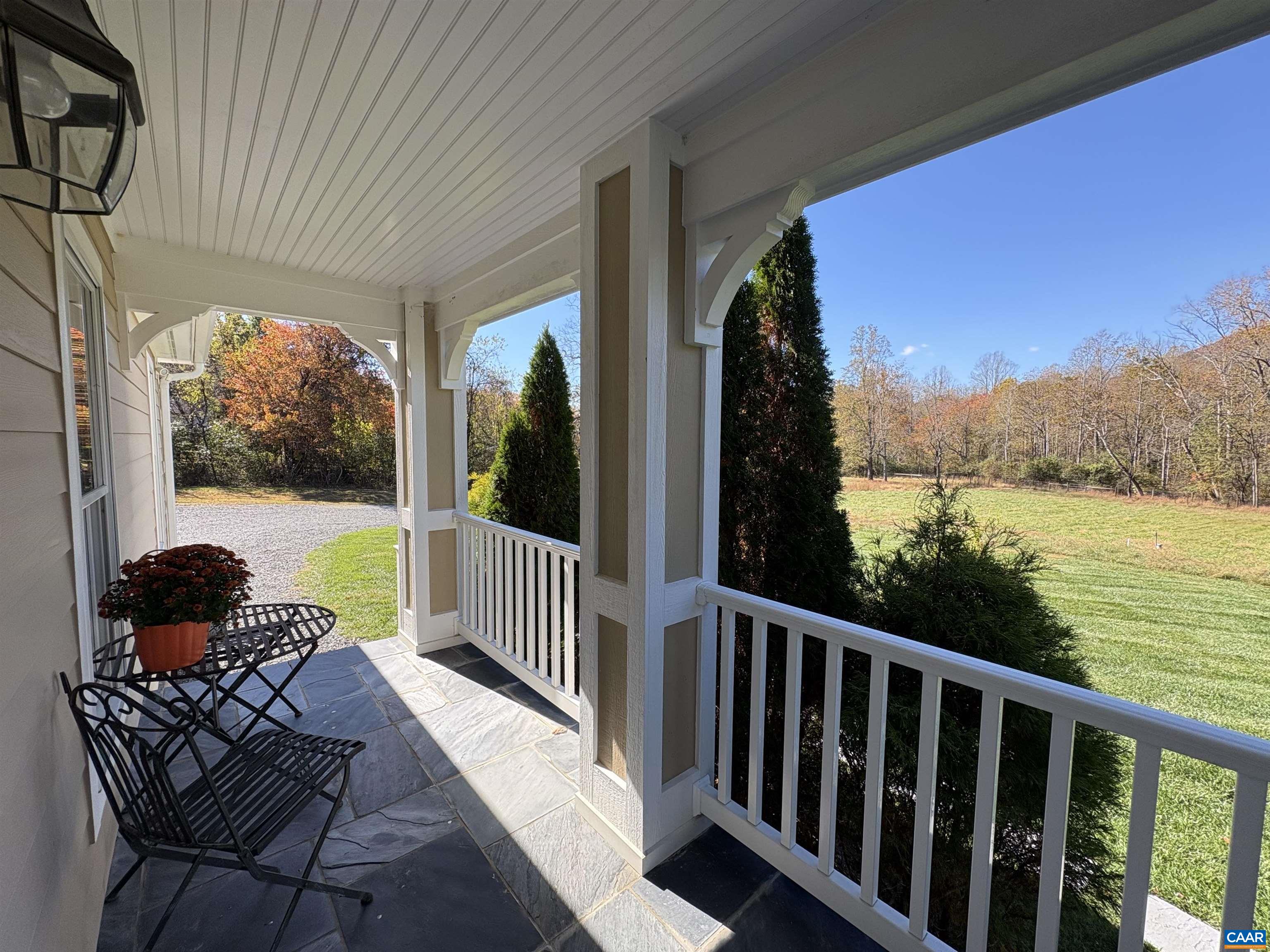 234 Creek Road Afton, VA 22920 - Photo 13 of 68 a view of a two chairs in the balcony