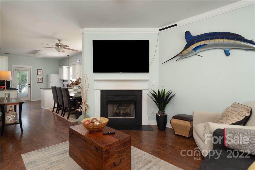 8110 Strandhill Road Huntersville, NC 28078 - Photo 7 of 23 a living room with furniture fireplace and flat screen tv