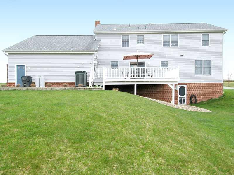 659 Scott Ridge Road Harmony, PA 16037 - Photo 14 of 25 Exterior Back. Rear yard...spacious deck has just a few steps to yard