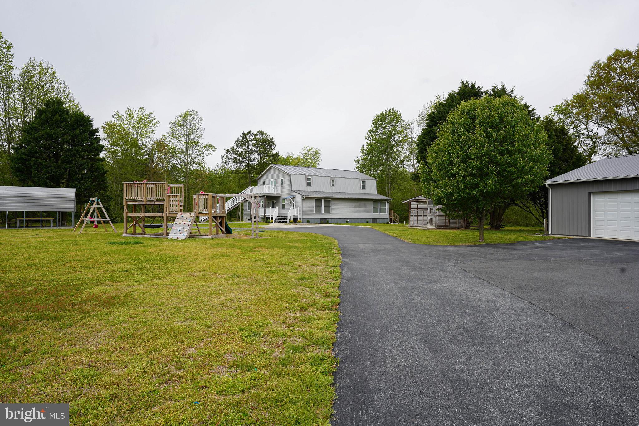 Driveway looking towards House