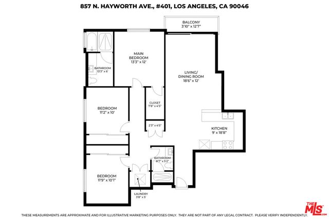 $5,500 | 857 North Hayworth Avenue, Unit 201, Los Angeles, CA 90046