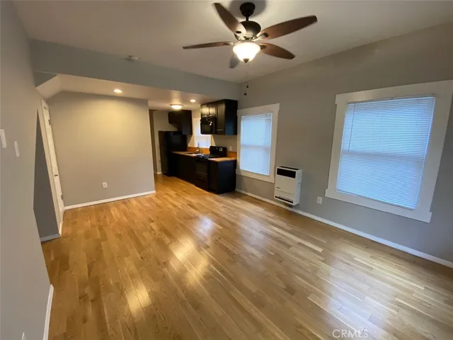 a view of a livingroom with a fireplace