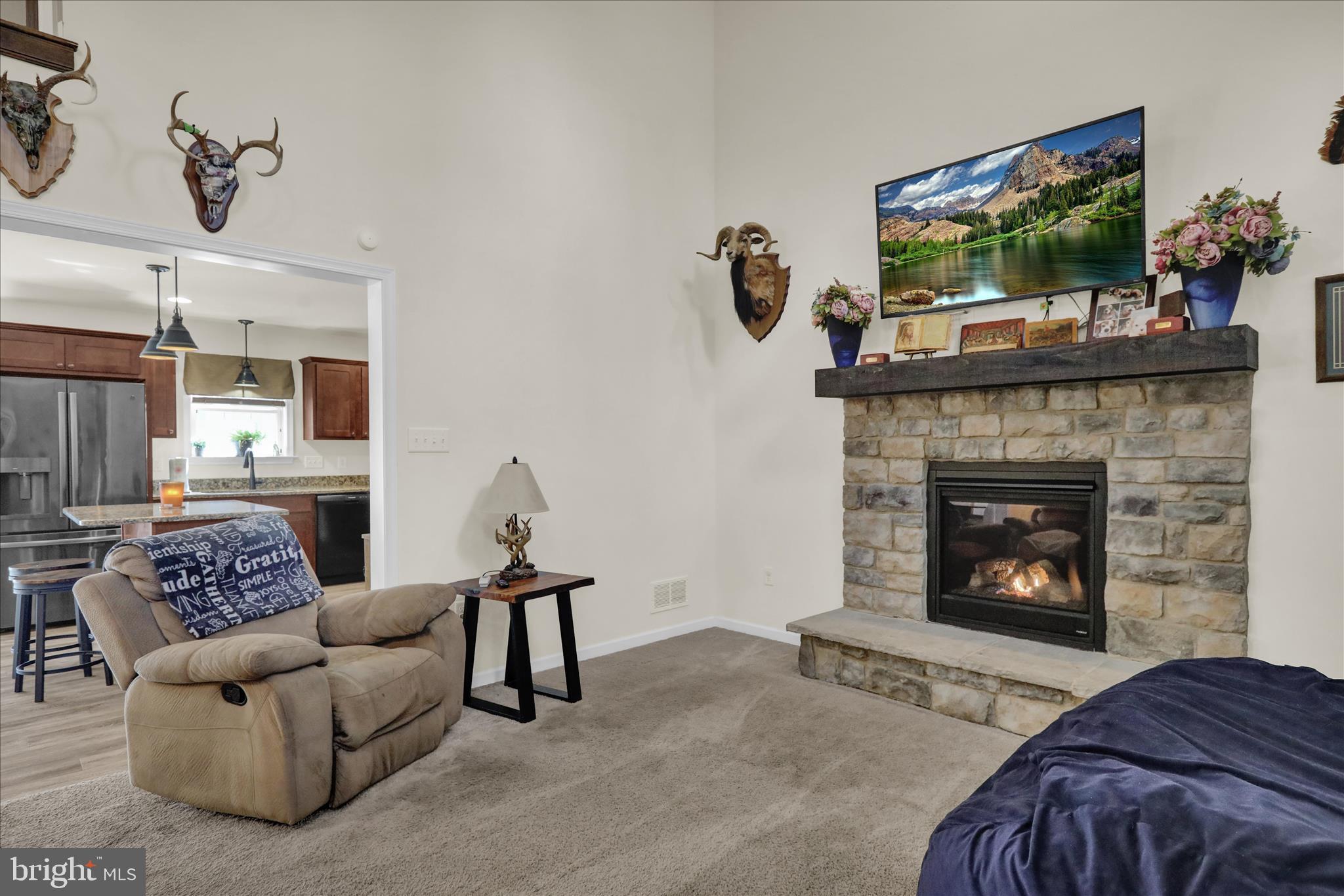 402 Mountainside Road Temple, PA 19560 - Photo 20 of 75 a living room with furniture and a fireplace