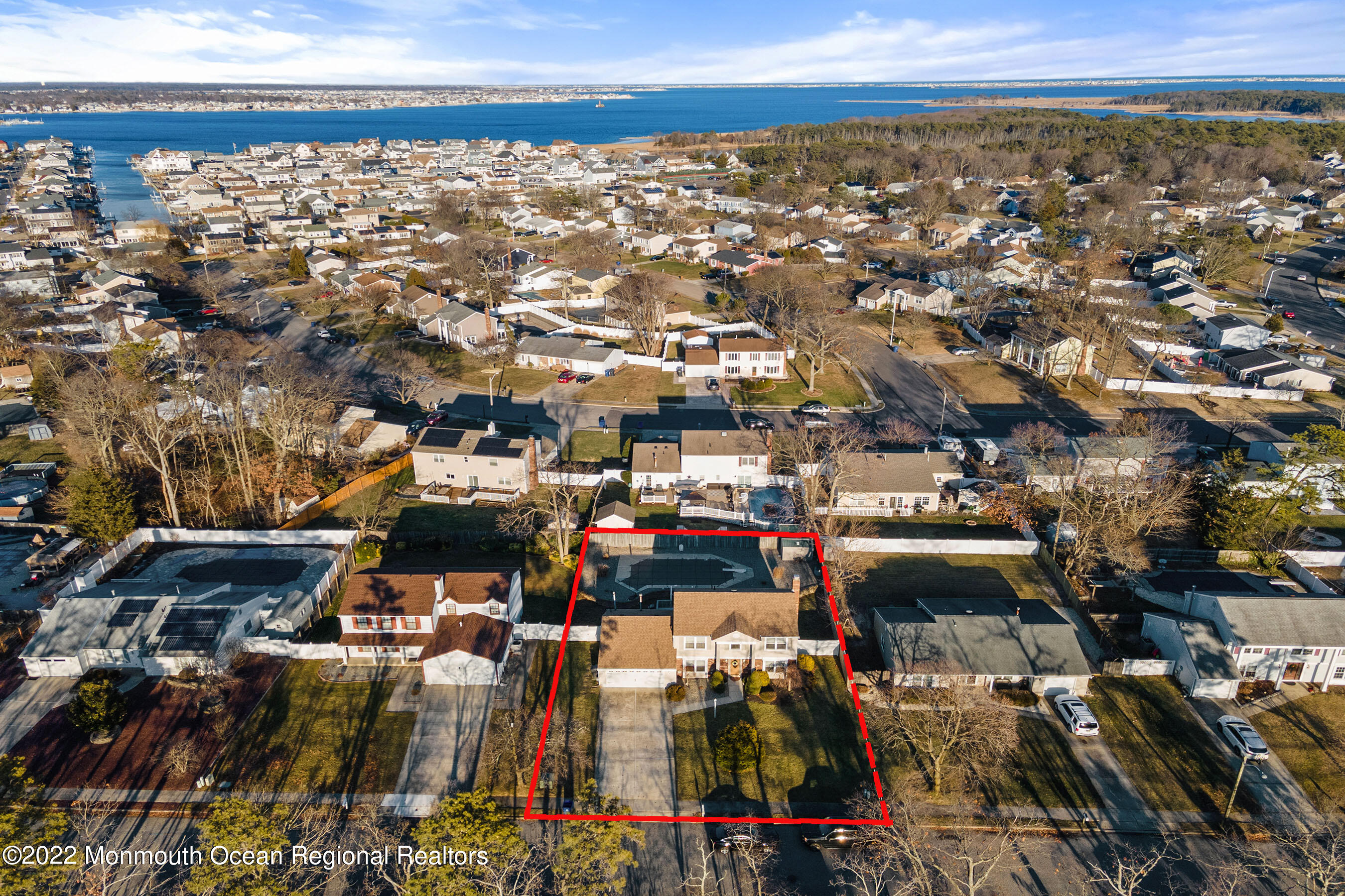 1107 Frontage Road Toms River, NJ 08753 - Photo 46 of 51 FrontAerial1a outline