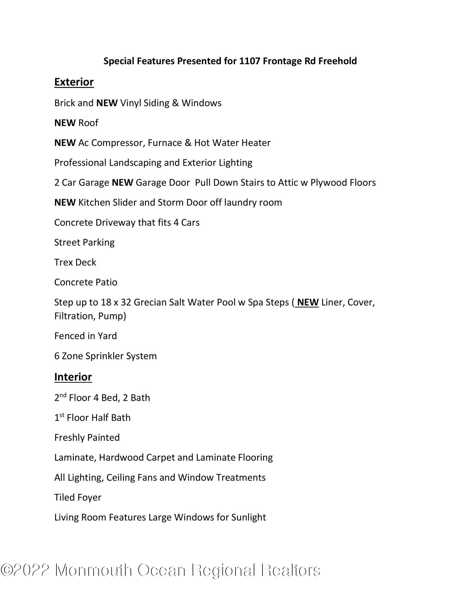 1107 Frontage Road Toms River, NJ 08753 - Photo 50 of 51 Special Features Presented for 1107 Fron