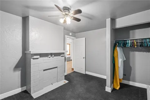 a view of a bedroom with closet