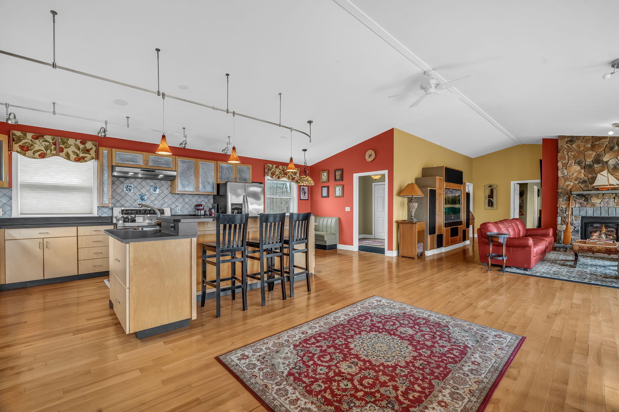 528 West Road Belgrade, ME 04917 - Photo 26 of 99 KITCHEN & LIVING