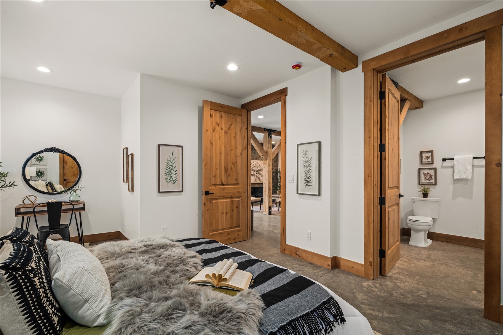 200 Sundance Court, Unit 1 Steamboat Springs, CO 80487 - Photo 31 of 50 Bedroom with recessed lighting and ensuite bath