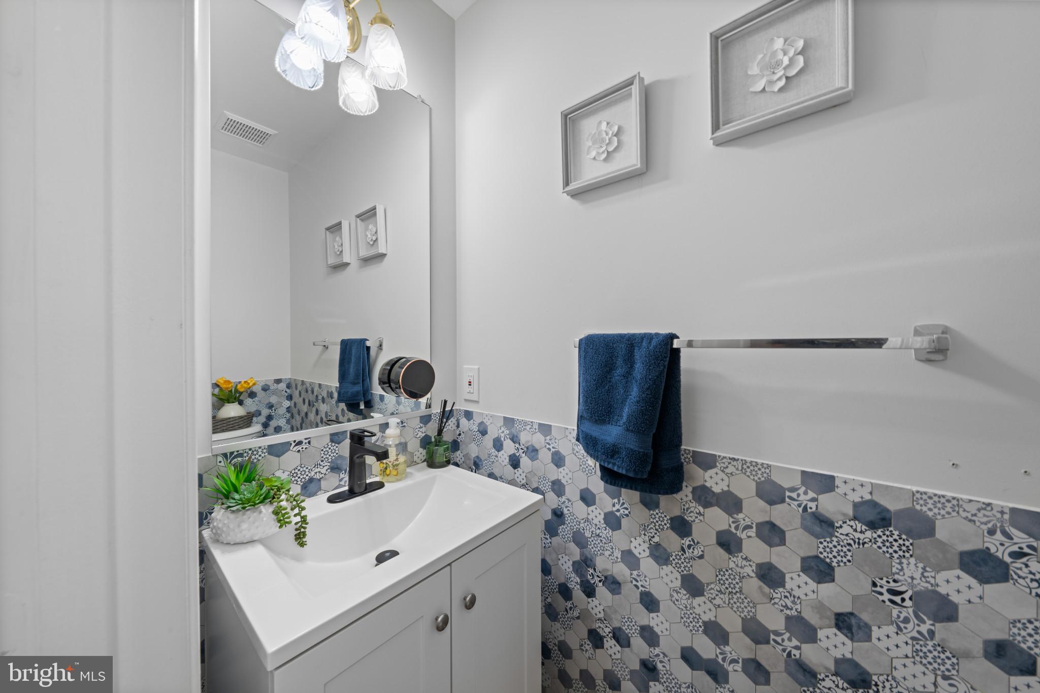 4132 Larson Lane Mount Airy, MD 21771 - Photo 15 of 40 Chic bathroom with modern accents.