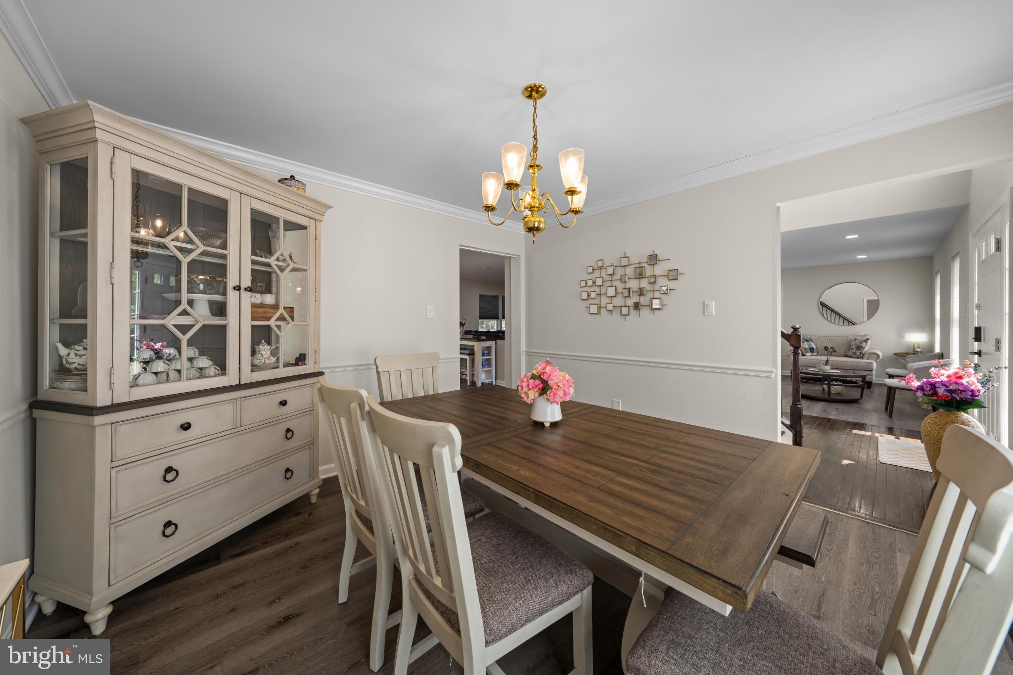 4132 Larson Lane Mount Airy, MD 21771 - Photo 20 of 36 a view of a dining room with furniture and wooden floor