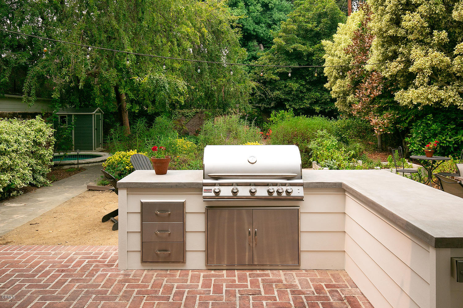 1041 Prospect Boulevard Pasadena, CA 91103 - Photo 38 of 47 a view of a kitchen with a stove and a fireplace