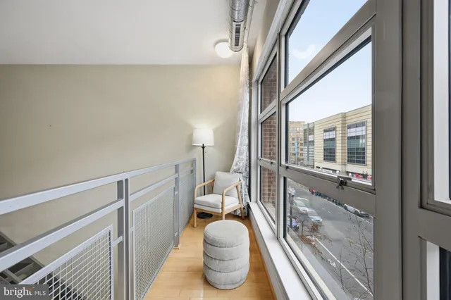 a view of entryway with living room