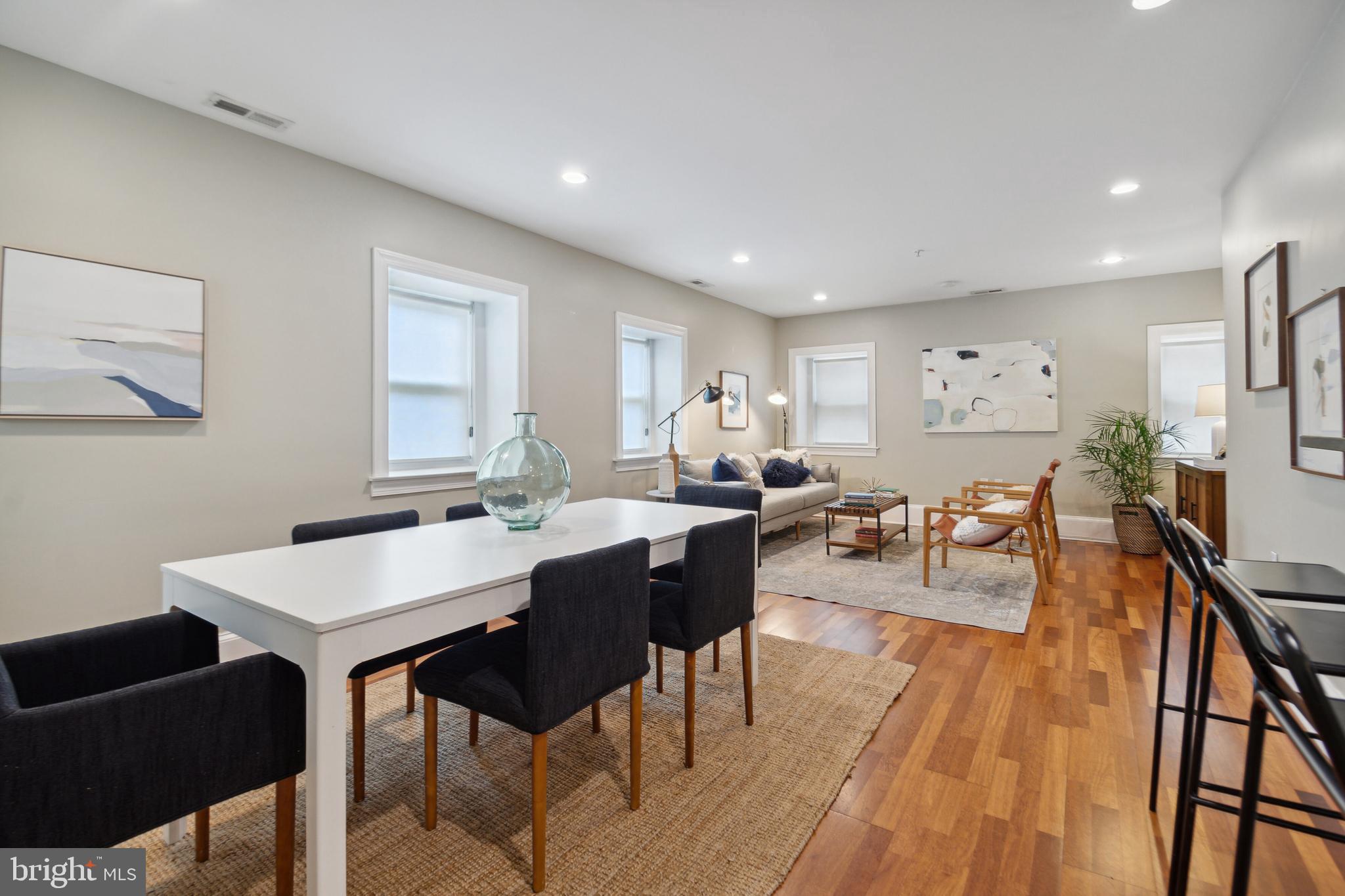 1324 Euclid Street Northwest, Unit 5 Washington, DC 20009 - Photo 14 of 28 Bright & Open Dining & Living Room
