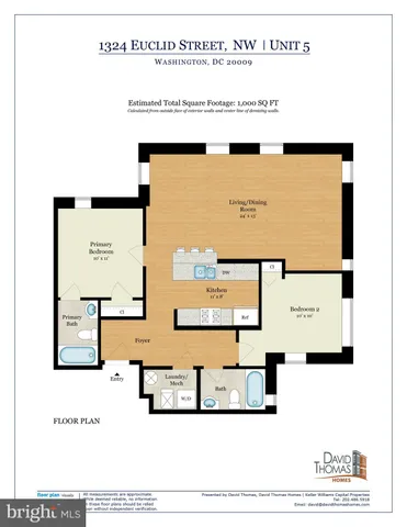 $2,550 | 1324 Euclid Street Northwest, Unit 5, Washington, DC 20009