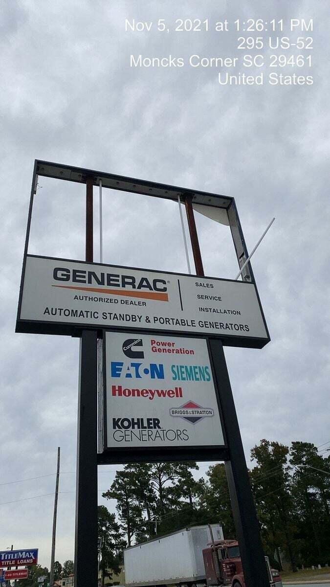 295 North U.S. Highway 52 Moncks Corner, SC 29461 - Photo 7 of 7 Commercial Sign Conveys with Sale