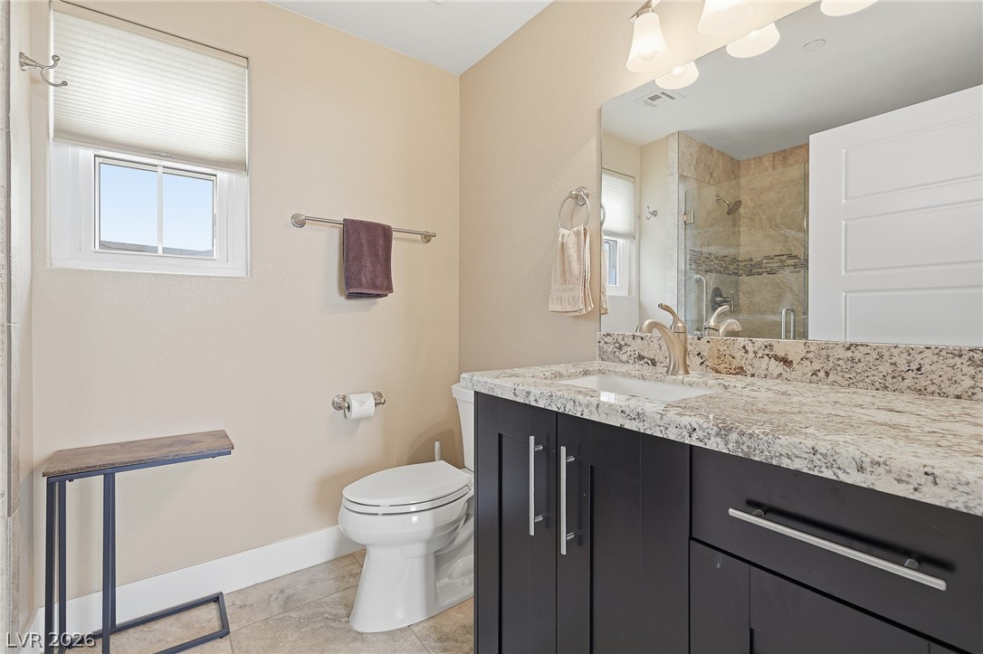 2555 Hampton Road, Unit 6305 Henderson, NV 89052 - Photo 27 of 55 Second Bedroom - bath with designer shower, granite counter tops.