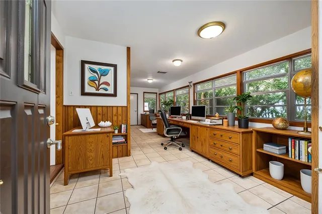 a room with furniture and a window