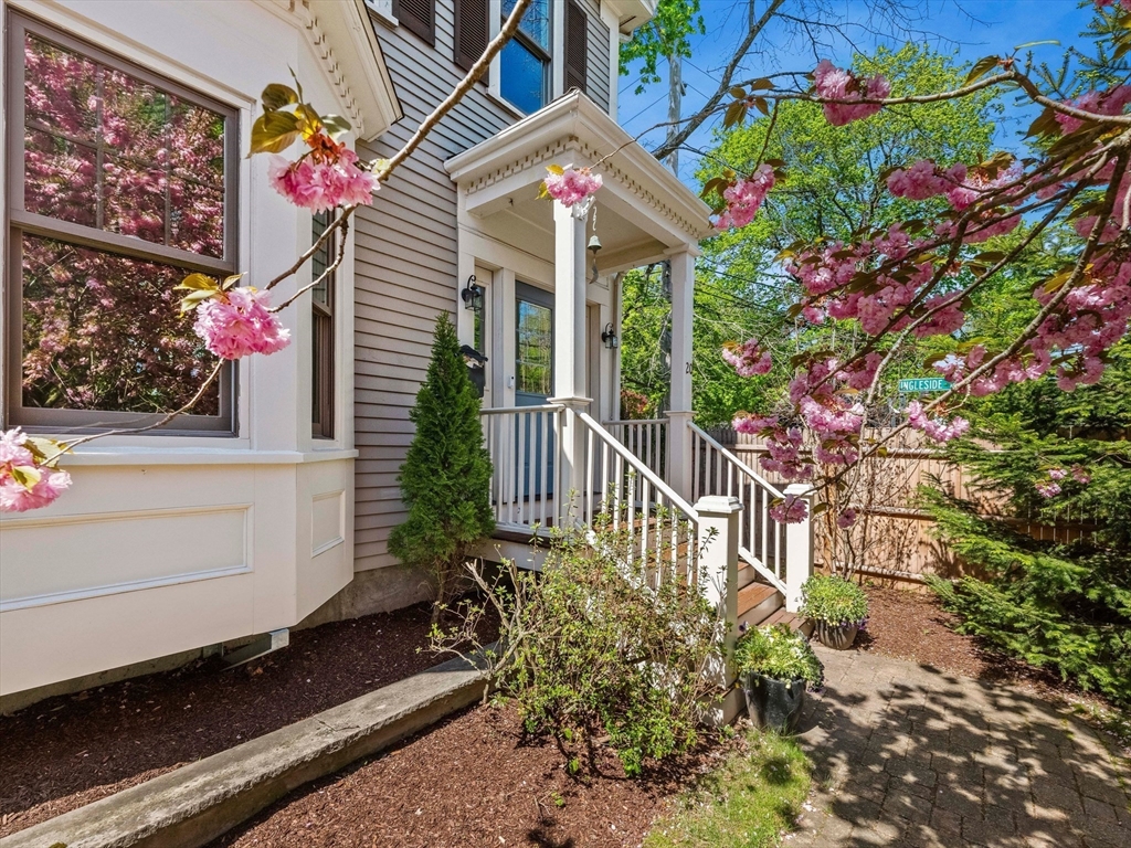 20 Maple Street Lexington, MA 02420 - Photo 3 of 36 a view of a house with a flower garden