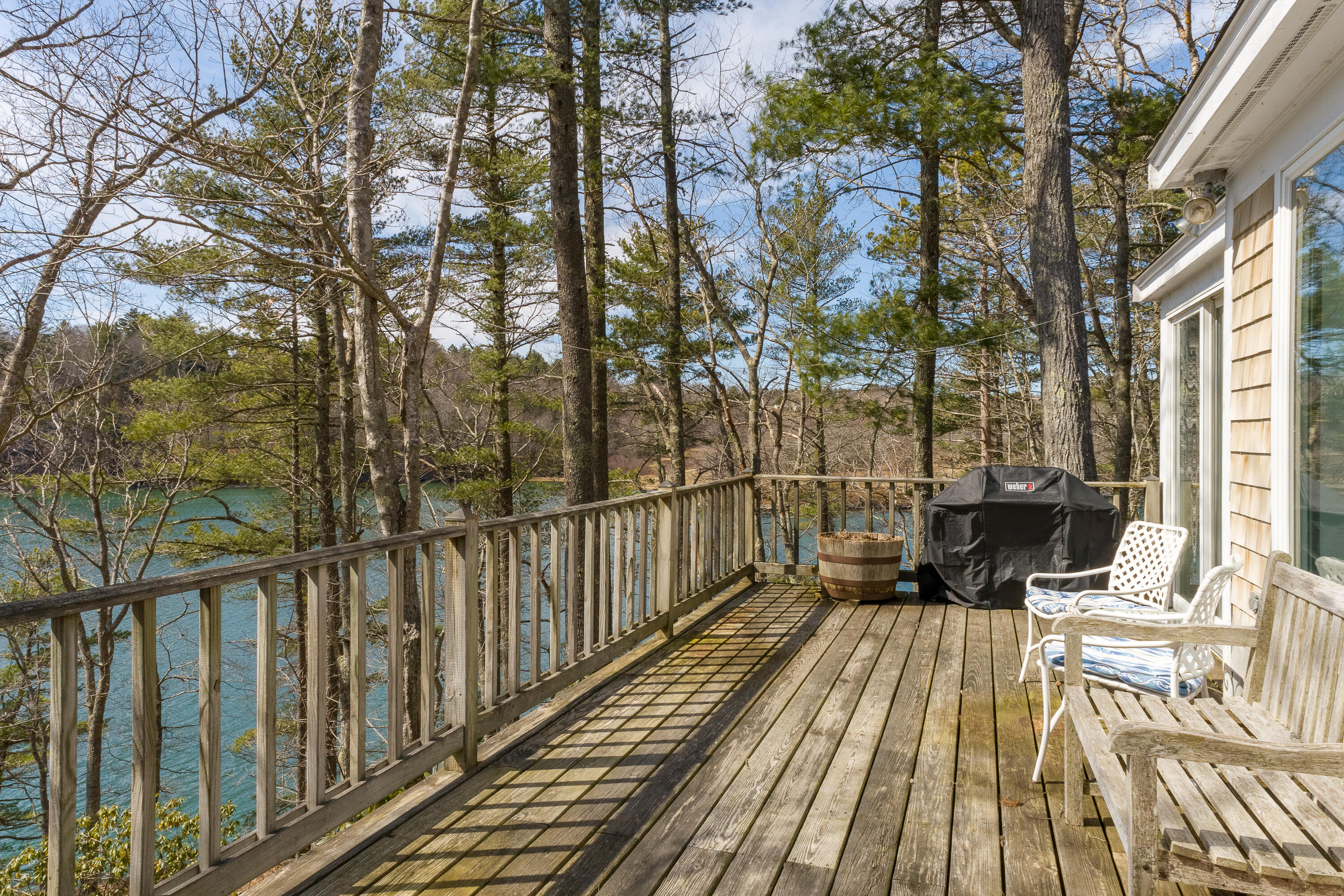 264 Parsons Point Road Edgecomb, ME 04556 - Photo 36 of 84 North view across deck