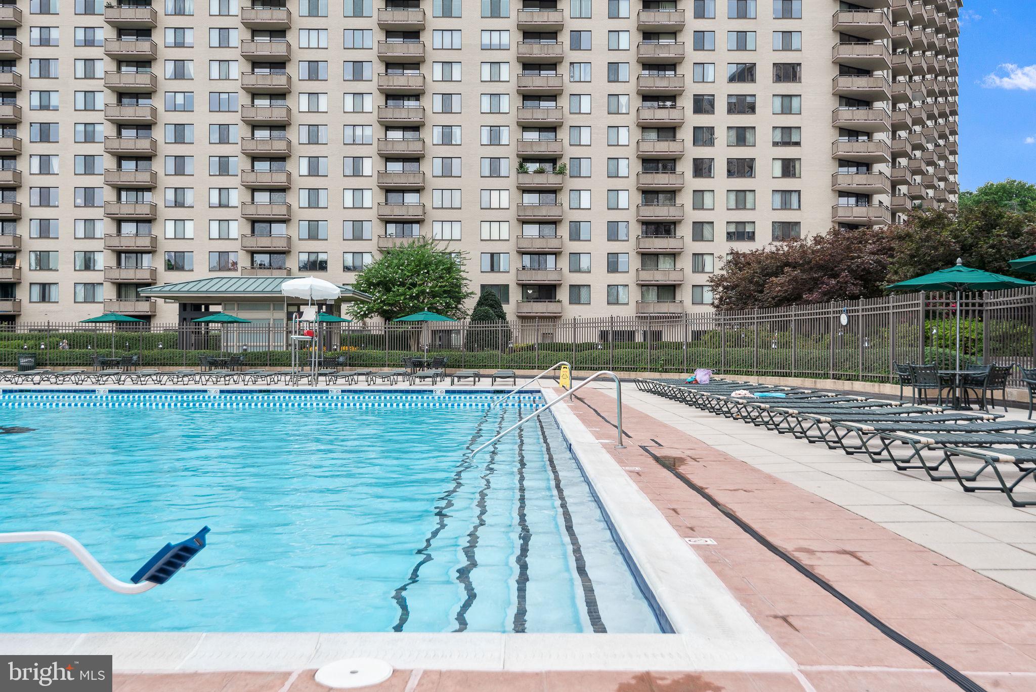 5225 Pooks Hill Road, Unit 703N Bethesda, MD 20814 - Photo 12 of 55 a view of swimming pool with outdoor space
