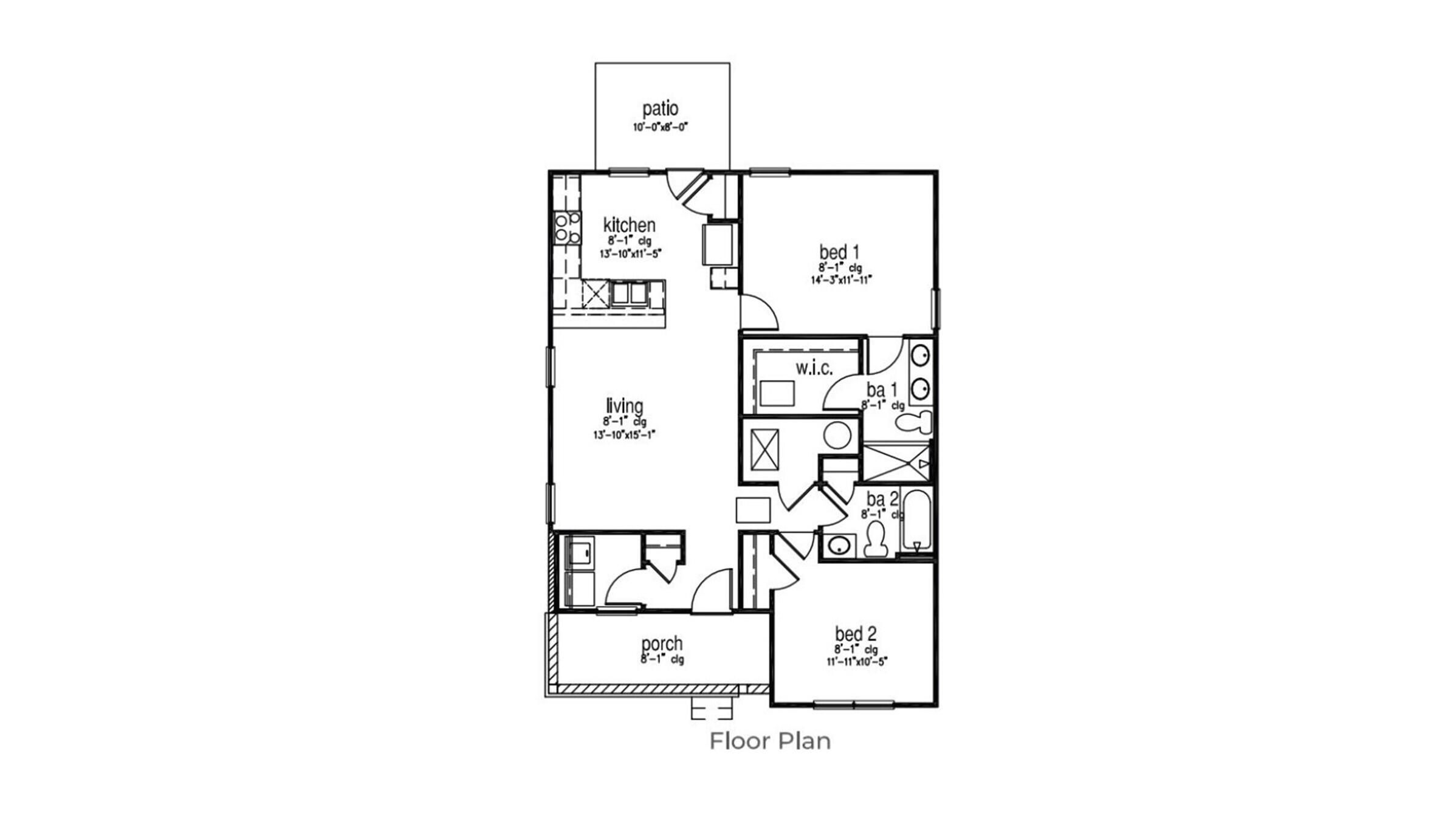 1072 Refuge Way Summerton, SC 29148 - Photo 26 of 26 Perry - Floorplan - North Shore