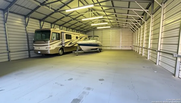 a car parked in parking garage