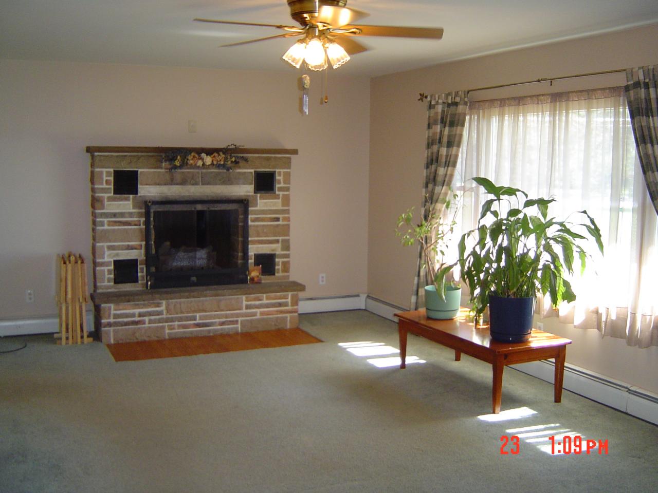 4289 Bossardsville Road Stroudsburg, PA 18360 - Photo 3 of 7 LIVING ROOM STONE FIREPLACE - GAS