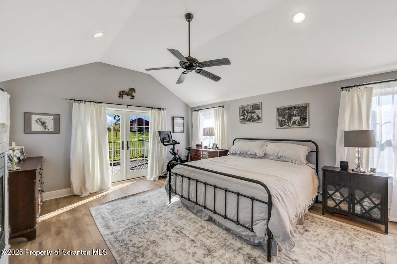 2225 Cherry Hill Road Clarks Summit, PA 18411 - Photo 50 of 81 a bedroom with a bed ceiling fan and a window