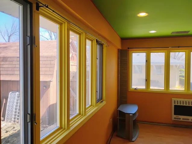 a view of a trees in front of a house