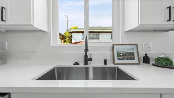 a view of kitchen sink