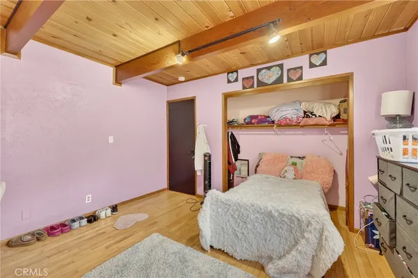 a view of a street with a bench