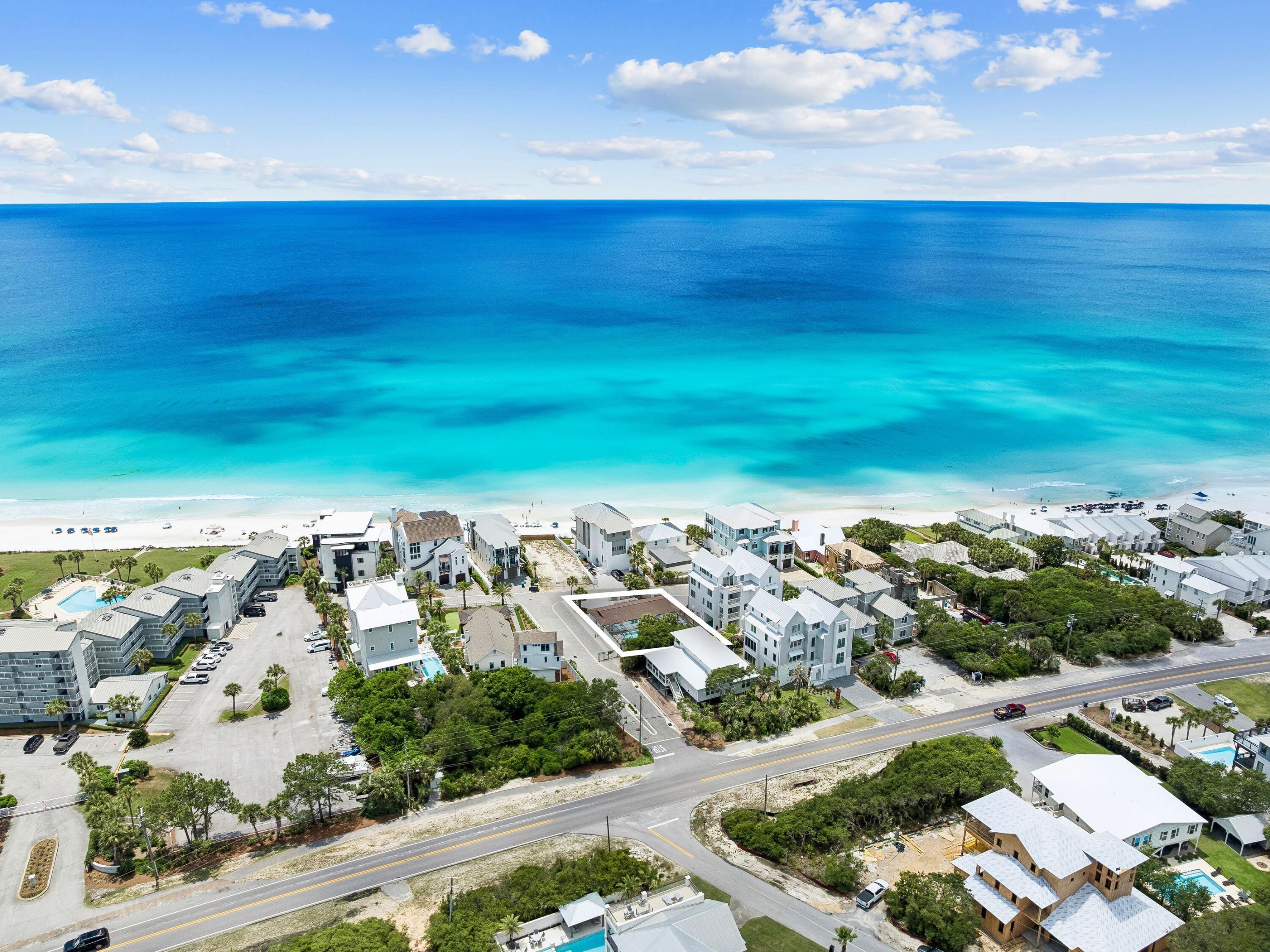 36 Green Street Inlet Beach, FL 32461 - Photo 27 of 27 an aerial view of ocean beach and residential houses with outdoor space