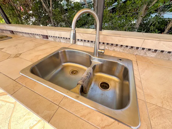 a view of a stove top oven and a microwave