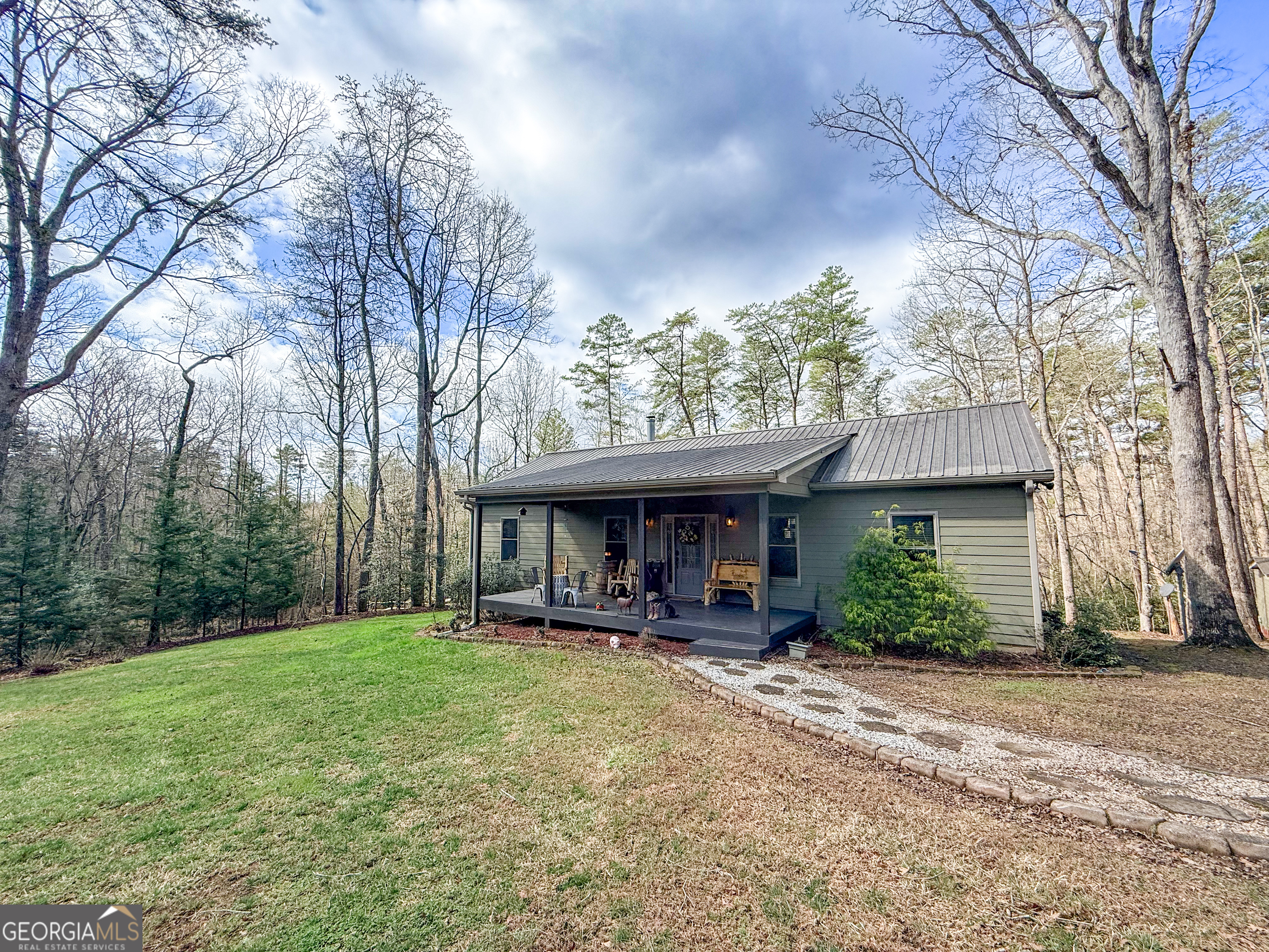 186 Holly Lane Cleveland, GA 30528 - Photo 55 of 58 a view of a yard in front of house