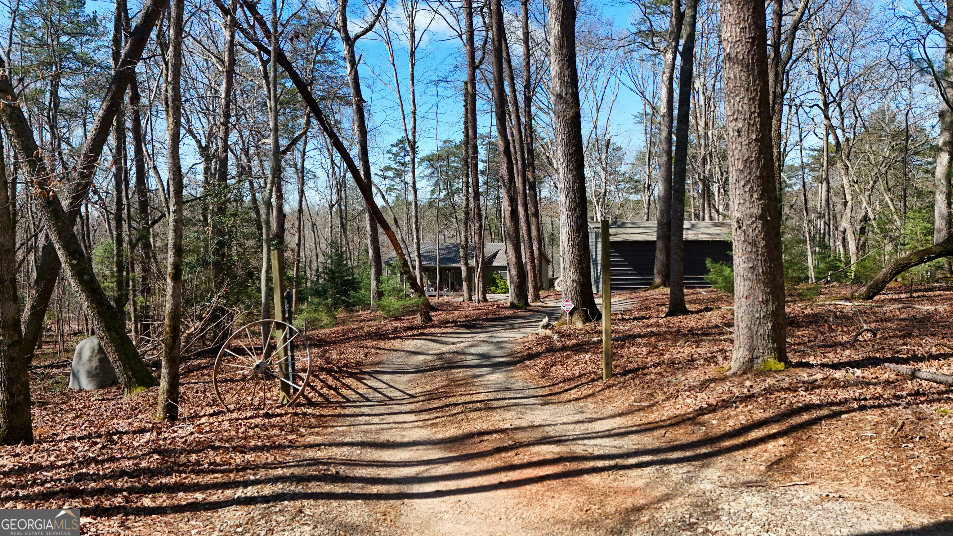 186 Holly Lane Cleveland, GA 30528 - Photo 56 of 58 a view of a backyard with large trees