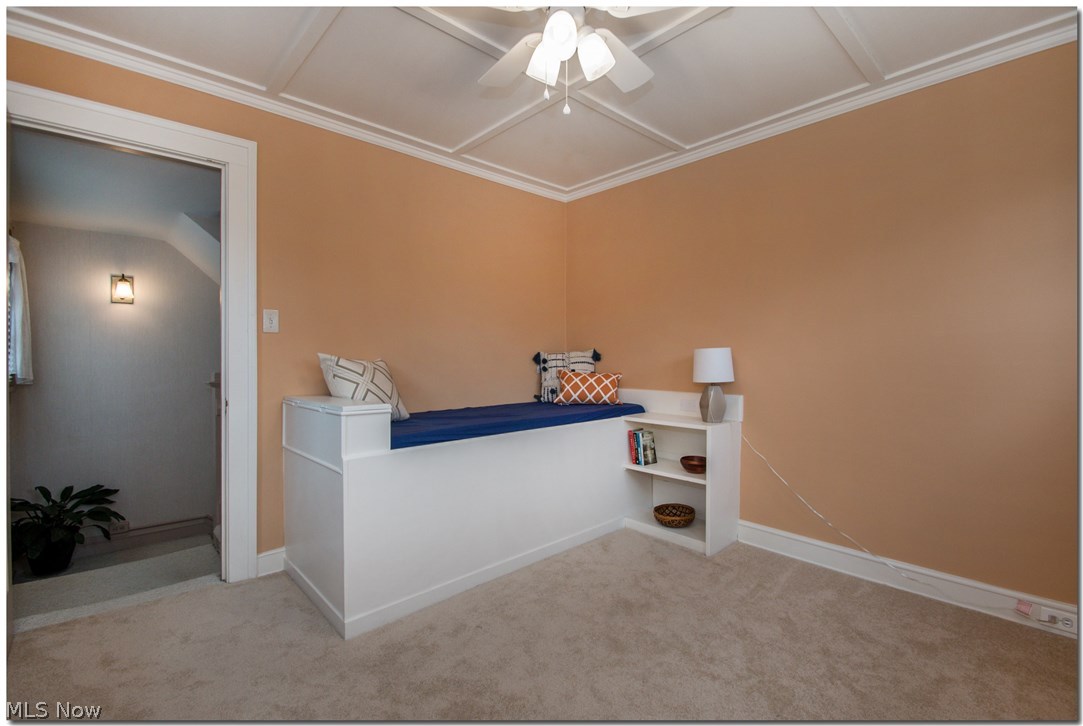 3034 East Overlook Road Cleveland, OH 44118 - Photo 19 of 35 This cozy room has a built-in twin bed, newer carpet--many possibilities here!