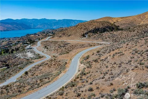 a view of ocean and mountain