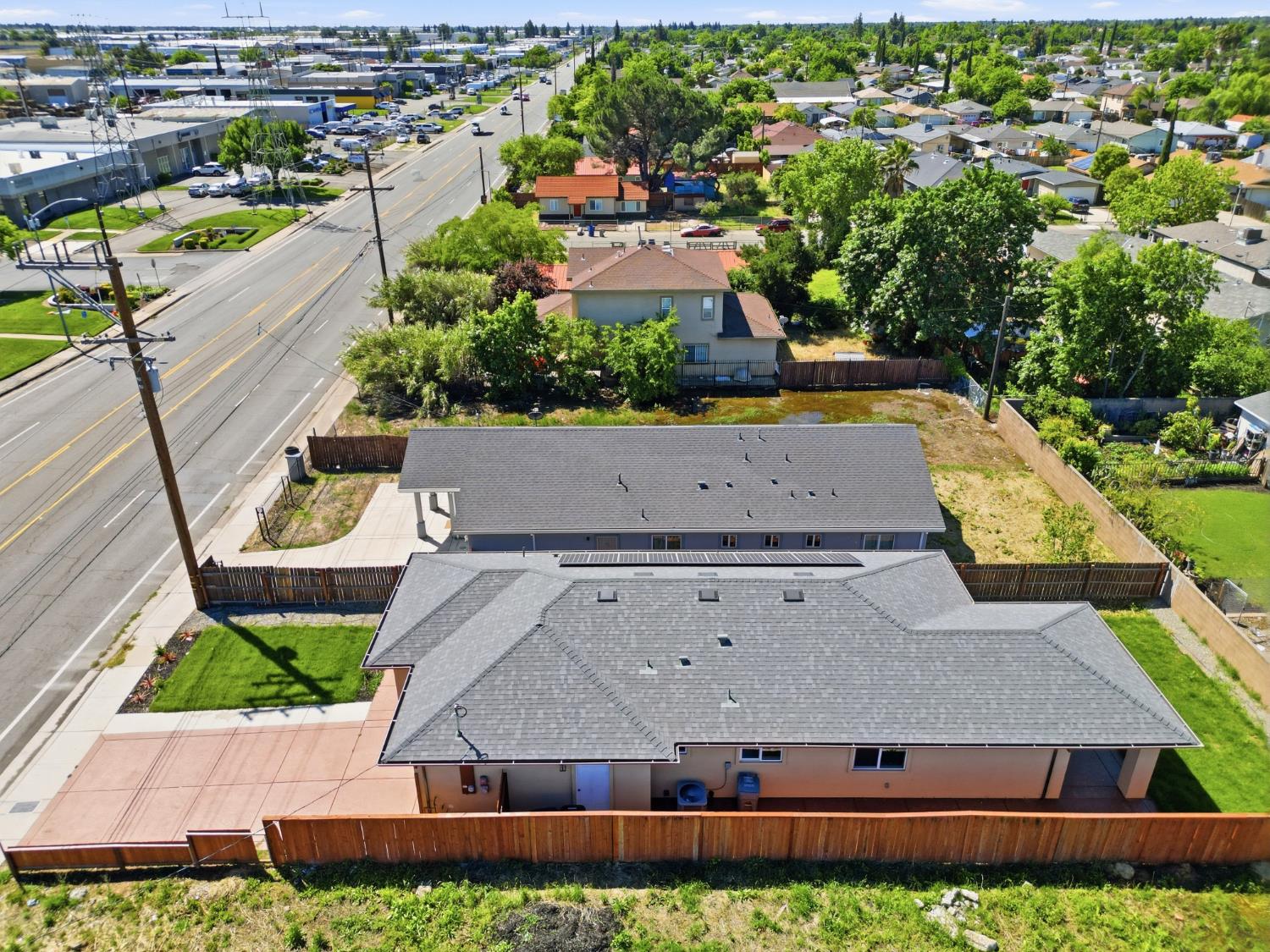 5680 Power Inn Road Sacramento, CA 95824 - Photo 38 of 48 an aerial view of a house with a yard basket ball court and outdoor seating