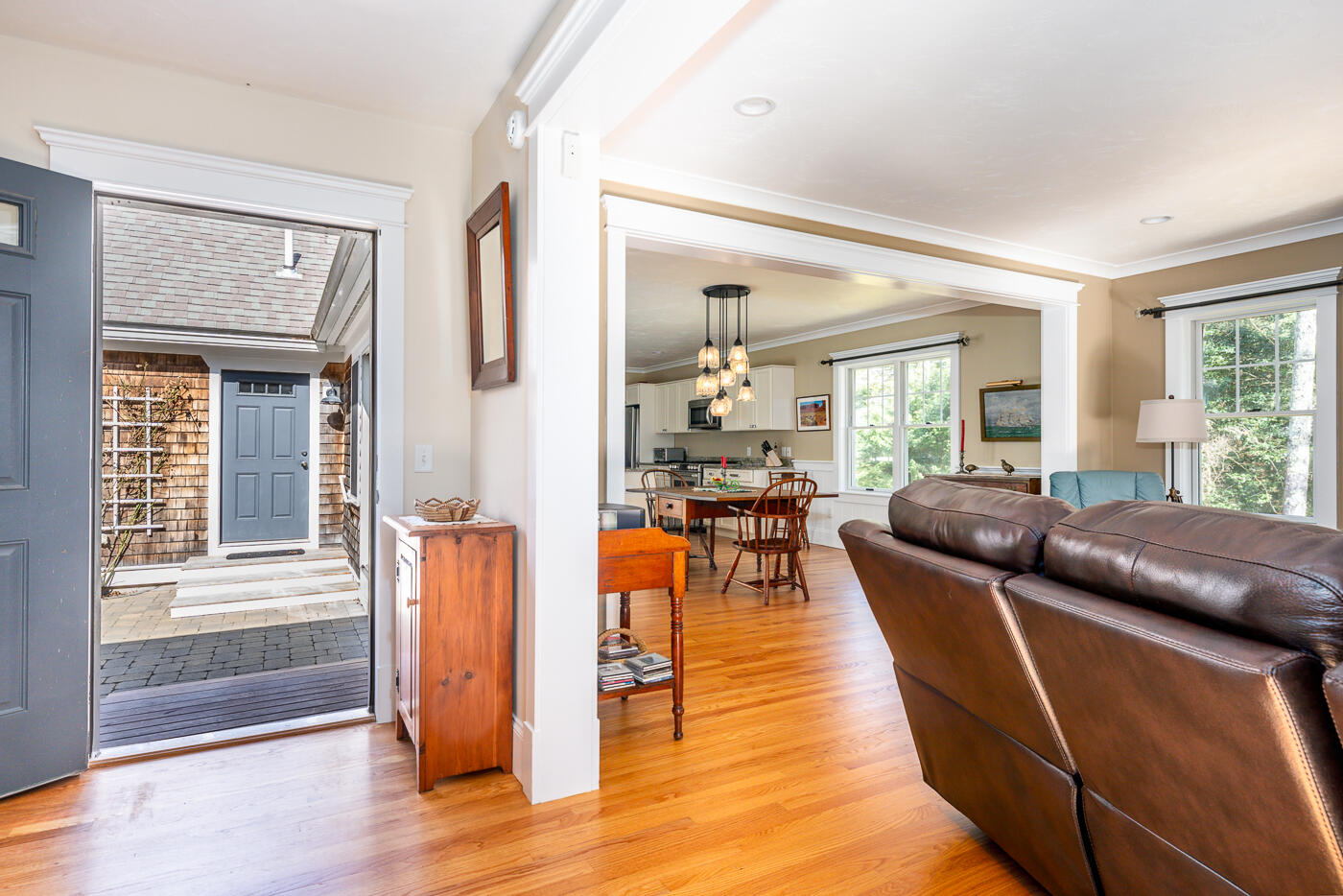 125 Woodside Road West Barnstable, MA 02668 - Photo 24 of 58 a living room with furniture and a wooden floor